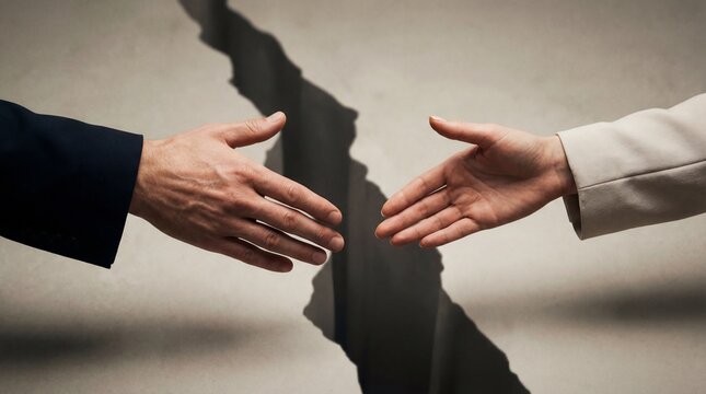 Global peace negotiation concept involving major powers and Middle East conflict, geopolitical tensions in the world 