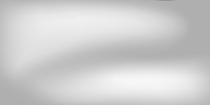 Silver foil background with metal mirror texture. Chrome gradient surface with light gloss simple abstract vector eps10.
