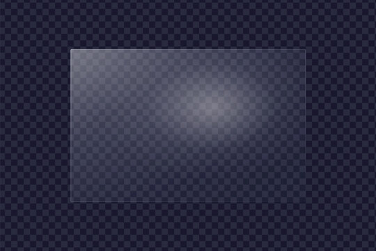 realistic glass frame overlay light center focus glow reflection glare transparent screen glassmorphism shiny element