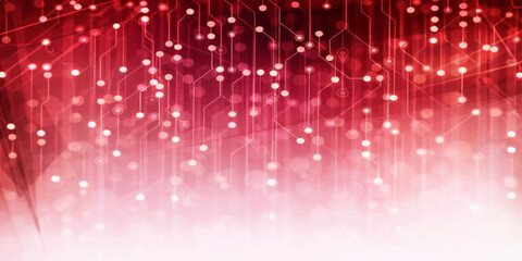 Abstract red Christmas background featuring a magic purple glow with a bright star pattern and colorful wave design for a festive party backdrop illustration © AbidurRahman