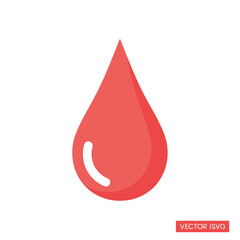 Obraz premium Red Blood Drop Icon Vector Graphic