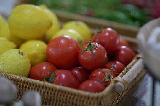 Different fruits and vegetables