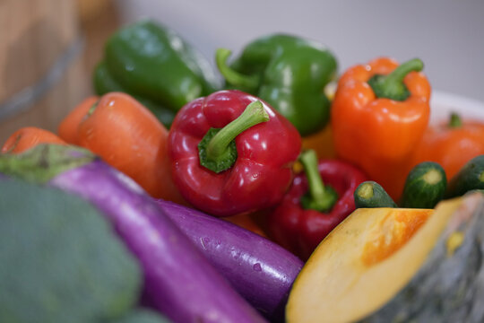 Different fruits and vegetables