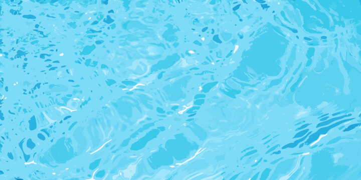 Abstract view of rippling blue water with light reflections