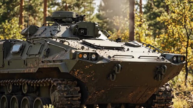 Armored vehicle used for defense training and vehicle evaluation