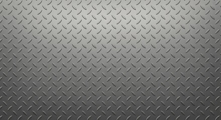 Grey Metal Diamond Plate Texture Industrial Background Seamless Pattern Steel Aluminum Tread Plate Surface Design Wallpaper