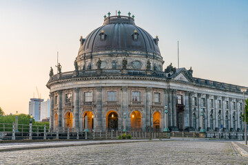 Bode museum at museum island on Spree river at sunset. Berlin, Germany © Pawel Pajor