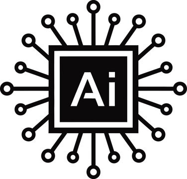 Adobe illustrator logo with circuit board design elements
