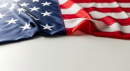 Fototapeta premium Memorial day tribute honoring fallen heroes with patriotic american flag