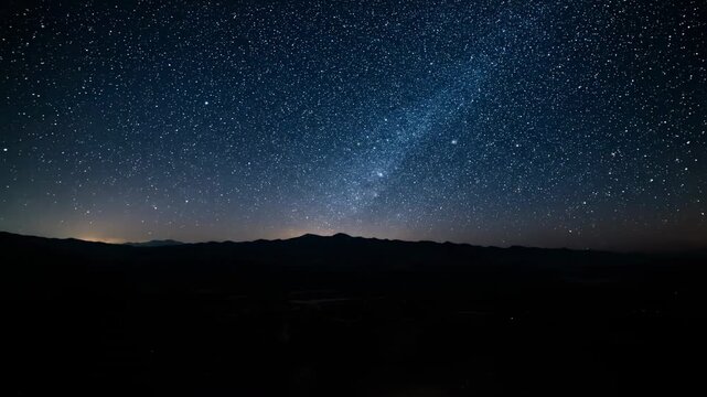 Night Sky Wonders A Starry Landscape TimeLapse.