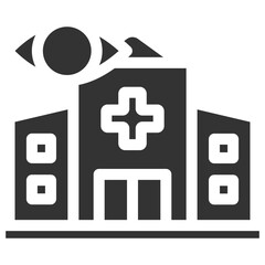 Obraz premium Eye Clinic Glyph Icon