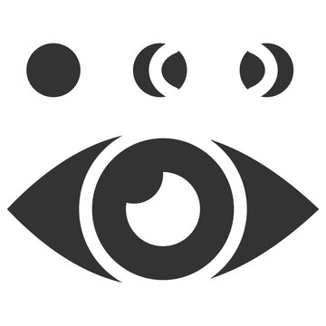 Color Blindness Glyph Icon