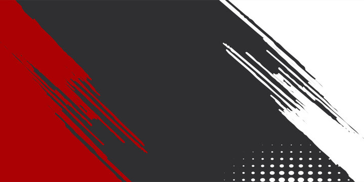 Red white abstract background overlap layer on bright space with diagonal lines effect decoration. Modern graphic design element cutout style concept for web banner, flyer, card, or brochure cover