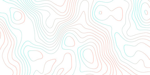 Topographic map background with geographic grid for hiking and mountain sport. luxury topographic wavy pattern and geographic grid map design. paper texture Imitation of a geographical map shades. © Abdur Rahman Safin 