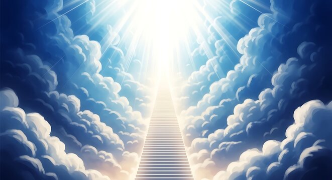 Easter heavenly ascension stairway to cloud nine resurrection