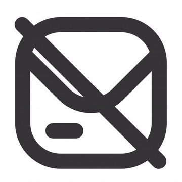 Mail Off animation icon for social media, presentations, videos, websites. alpha channel