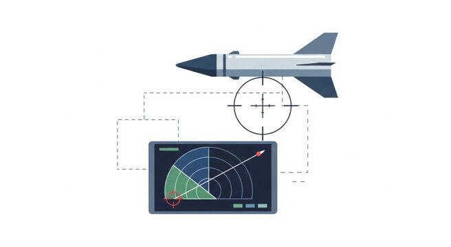 Missile Target Lock - Precision Guidance and Radar Technology.