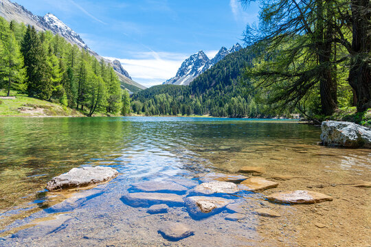 Lake Lai da Palpuogna near Preda, Switzerland