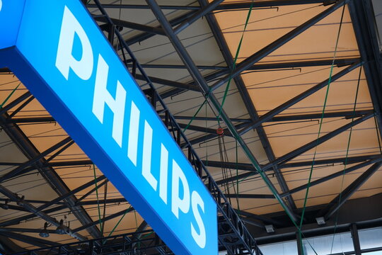 Shanghai,China-March 14th 2026: PHILIPS company brand logo 