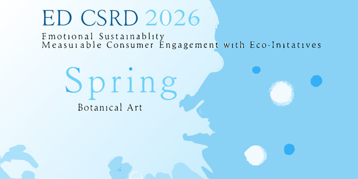 Ed csrd 2026 conference branding with spring botanical art elements