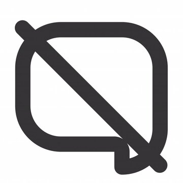 Message Off animation icon for social media, presentations, videos, websites. alpha channel