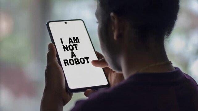 I am not a robot form. Captcha.
