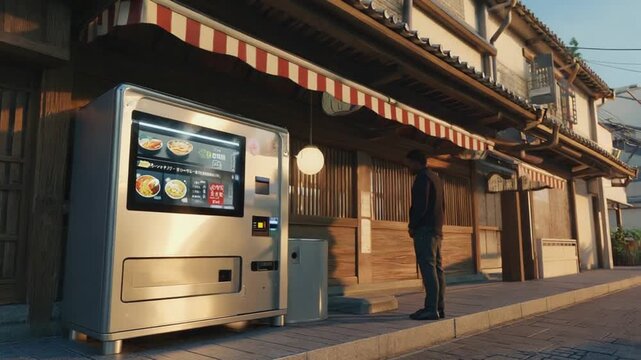 Instant ramen vending machine, in Japan.