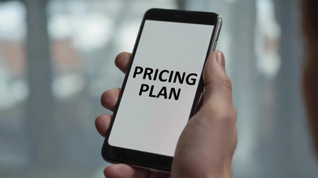 Pricing plan for a website.