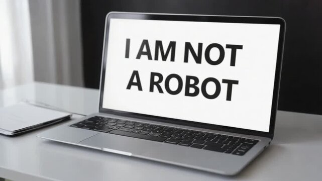I am not a robot form. Captcha.
