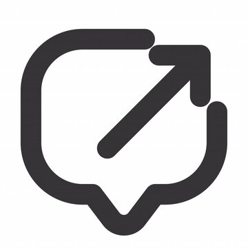 Message Share animation icon for social media, presentations, videos, websites. alpha channel