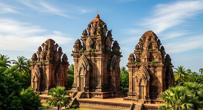Po Nagar Cham Towers - Ancient Hindu Temples in Nha Trang, Vietnam.
