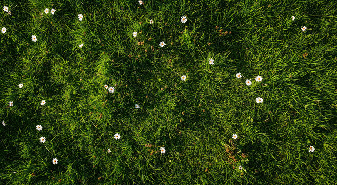 Beautiful White Chamomile In Wild Nature