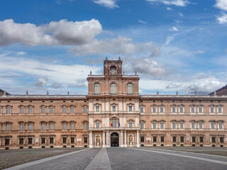 Fototapeta premium Modena, Italy –The Ducal Palace of Modena, a majestic Baroque building in Piazza Roma. Current headquarters of the Modena Military Academy