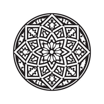 Elegant and simple islamic geometric shapes