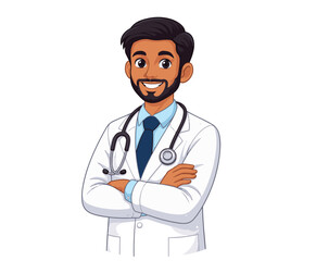 Fototapeta premium Indian characters 2D flat vector Cartoon