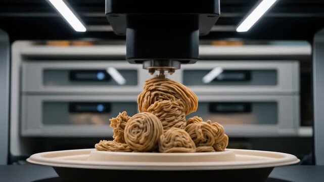 Food tech 3D printing cookies.