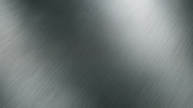 Brushed silver metal texture, slow rotation, cinematic lighting, 4K stock footage