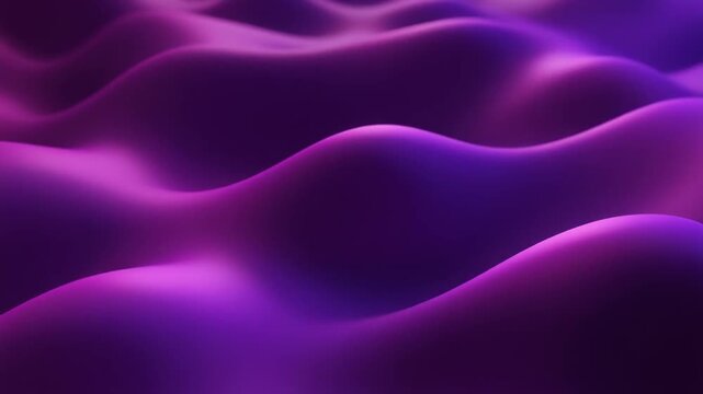 Abstract purple and pink wavy pattern with smooth curves and gradient lighting on a white background.