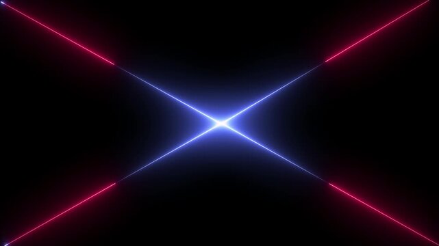Neon plus symbol line 4k animation background. full screen neon line with motion animation 4k video
