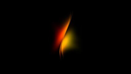 energy glowing yellow red gradient light wave artificial intelligence abstract space energy network AI neural technology