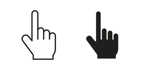 Fototapeta premium Finger icons simple design. Vector illustration for web ui