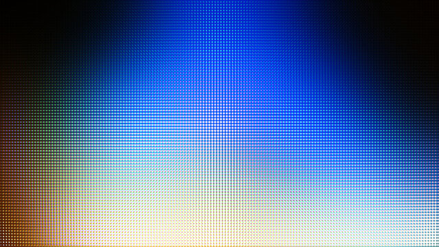 Abstract Blue LED Screen Texture with Digital Pixel Grid Pattern