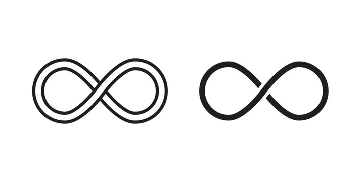 Infinite icons simple design. Vector illustration for web ui