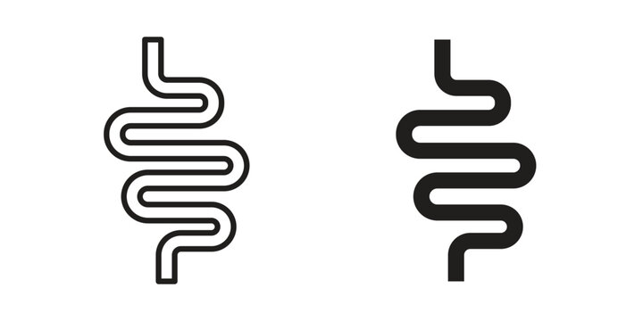 Intestine icons simple design. Vector illustration for web ui