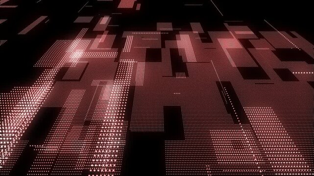 Cybersecurity network protection for IT security presentations, firewall software demos, and data protection videos. Defense technology red background