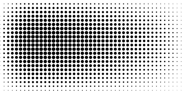 Yellow halftone pattern. Retro comic gradient background. Bright orange pixelated dotted texture overlay. Cartoon pop art faded gradient pattern. Vector backdrop for poster, banner, advertisement