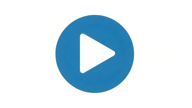 Play Button Icon Animation Video.