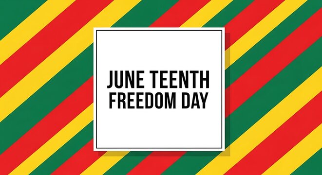 Juneteenth freedom day celebration background