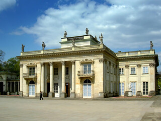 Obraz premium Lazienki Krolewskie – a palace and garden complex in Warsaw founded in the 18th century by Stanisław August Poniatowski.