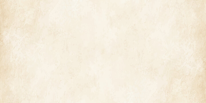 Light beige vintage paper texture with subtle mottled grunge effect, elegant parchment background for design. A blank antique parchment page featuring a stained brown grunge texture 